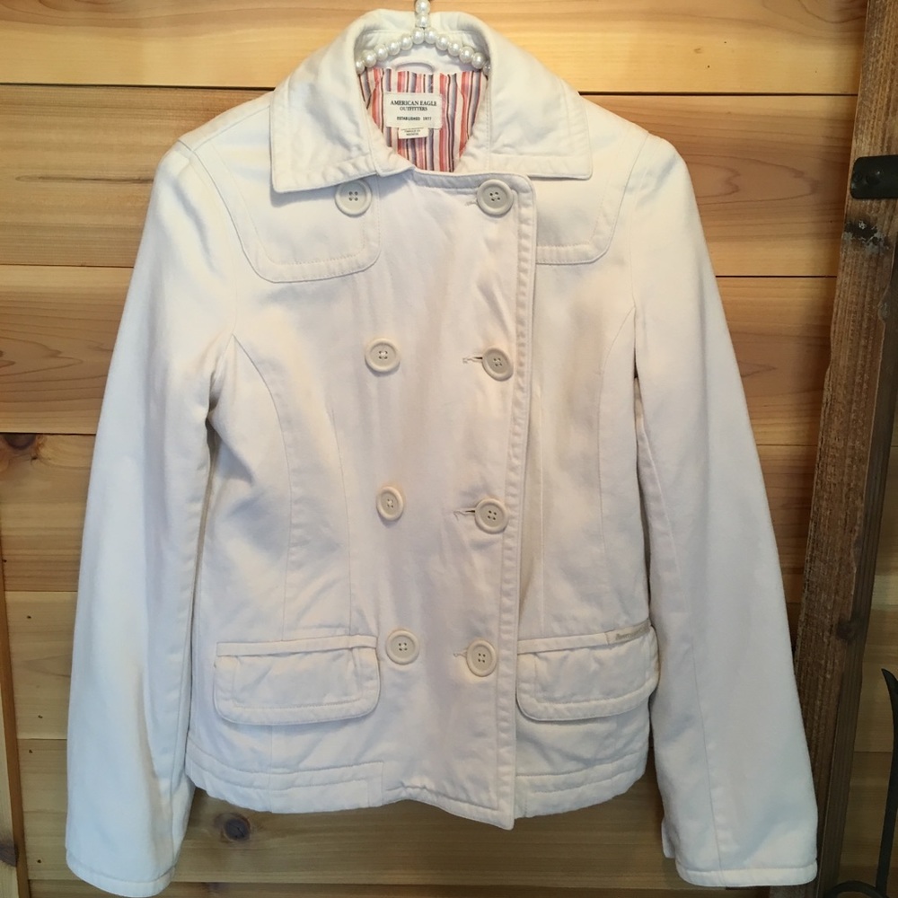 AMERICAN EAGLE LINED PEA COAT/ JACKET - Picture 6 of 11